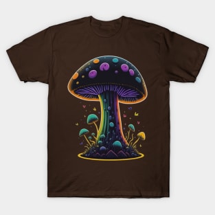 Trippy Rainbow Mushrooms T-Shirt